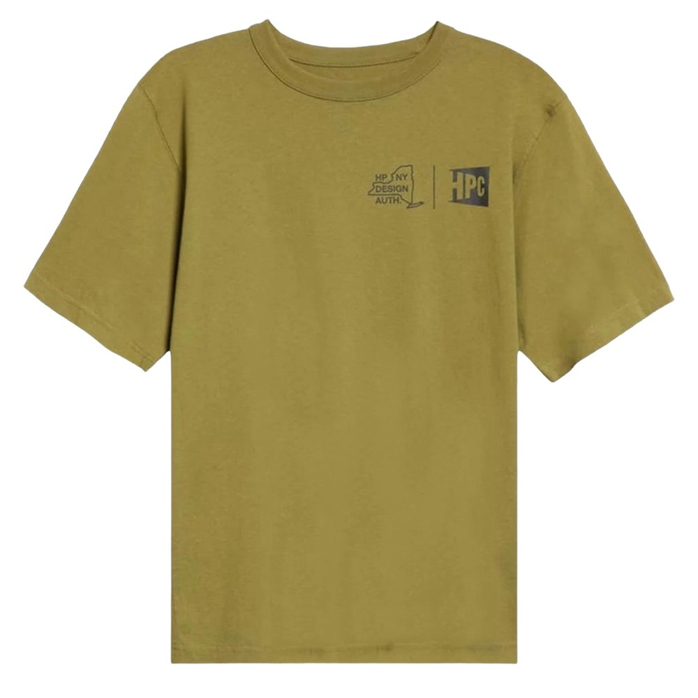 Heron Preston Design Authority Short Sleeve Tee Shirt in Military Green Size S
